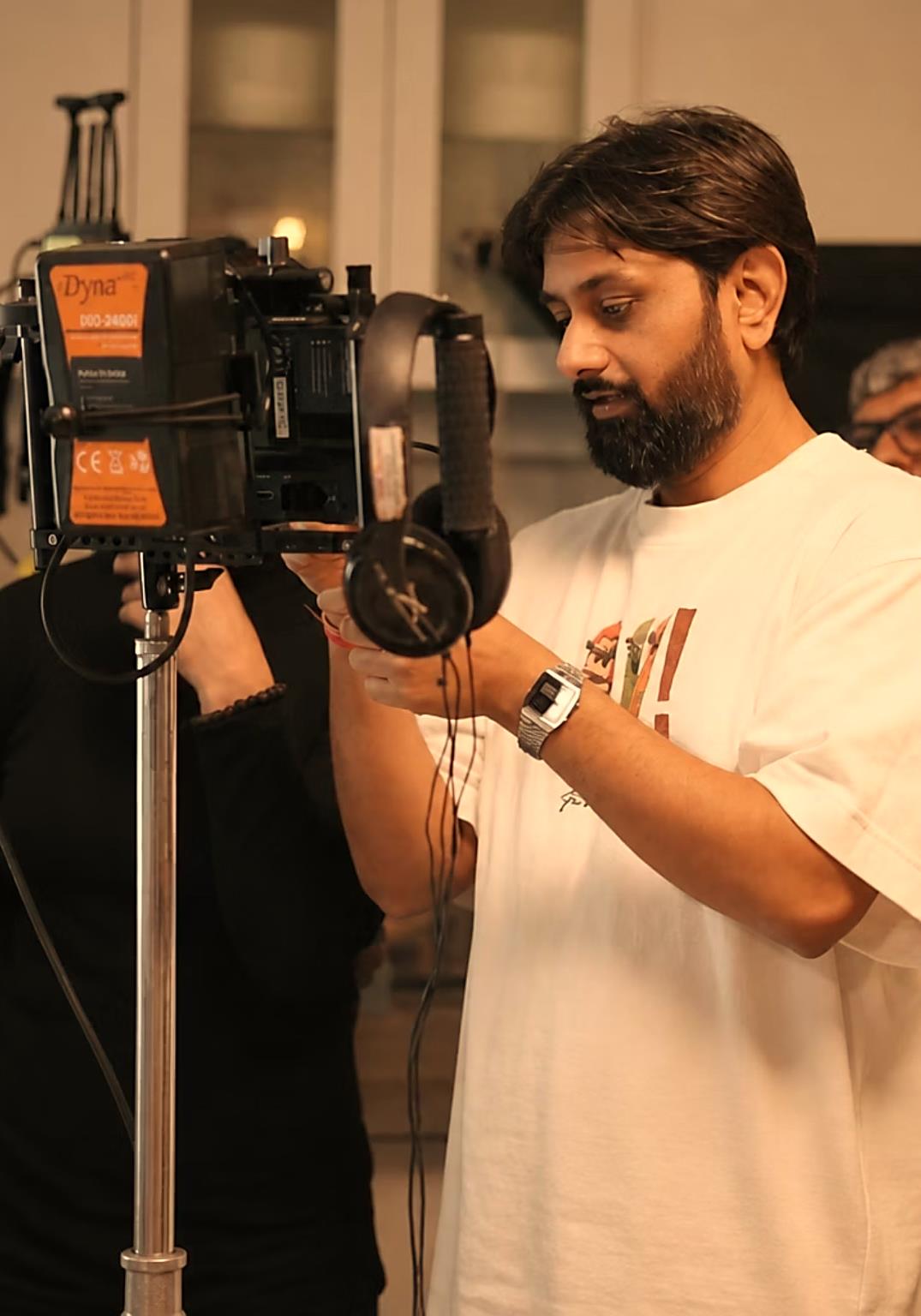 Ashish Asthana on set directing commercial